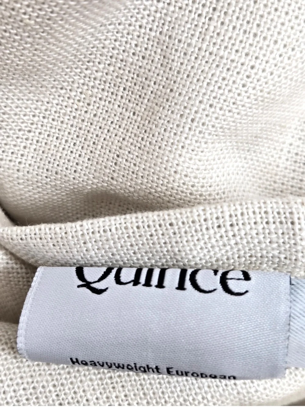 NWT QUINCE Set Of 2 48x96 Heavyweight European Linen Room Darkening Curtain 9872
